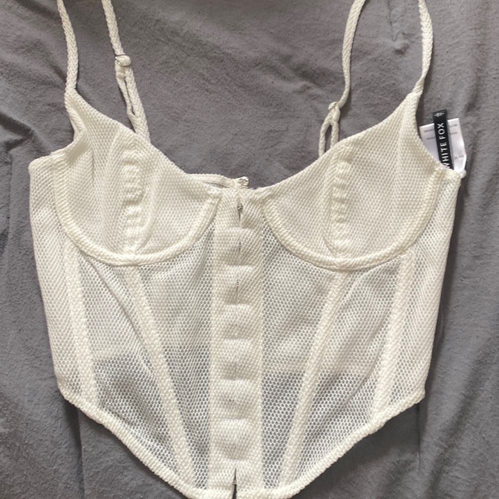 White Corset top